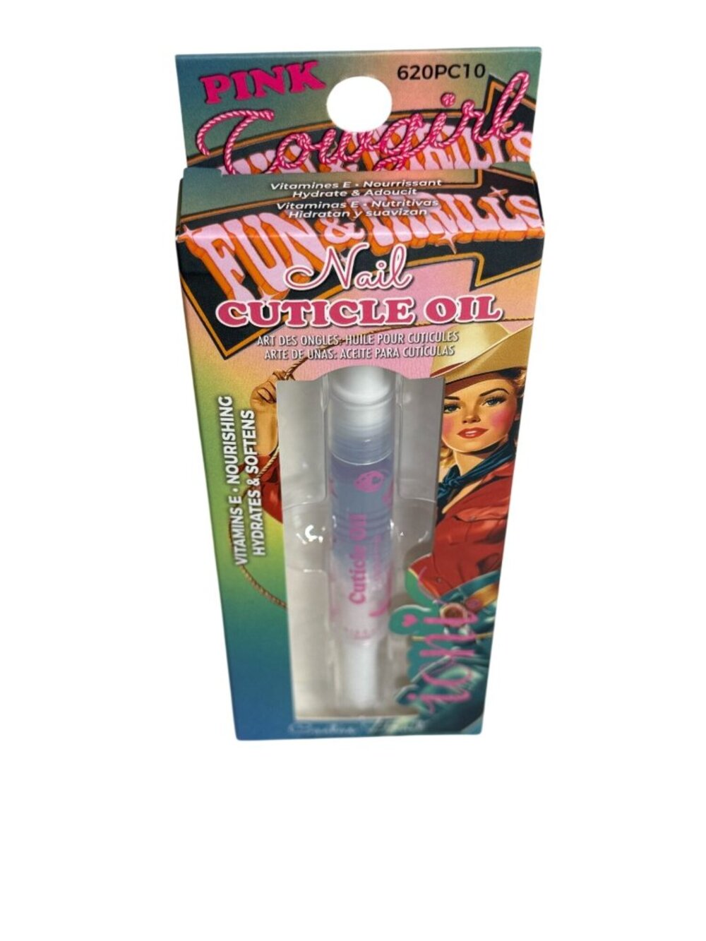 ioni Pink Cowgirl Cuticle Oil Cactus Fruit Nail Hydrating Pen Treatment